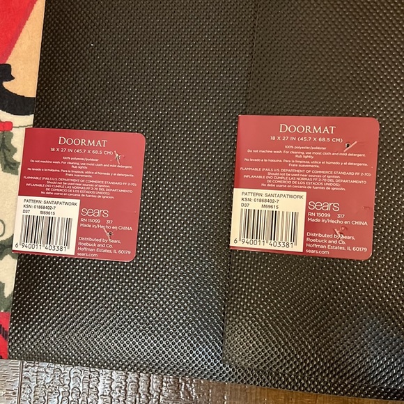 2- Trimming Traditions Santa and Snowman Doormat ⛄️🎅🏻 - Picture 5 of 5